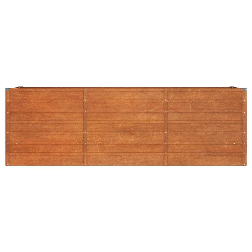 Arriate Oxidado De Acero Corten 240x80x77 Cm_3