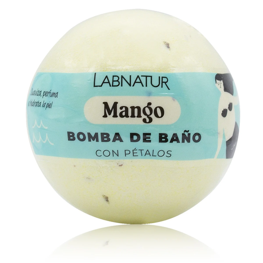 Bomba de Baño Espumosa Mango Con Pétalos Labnatur 140 g | Aroma Tropical | Relax | Spa En Casa_0