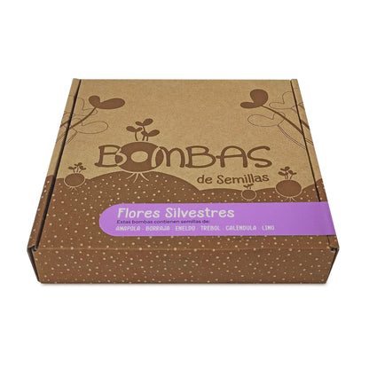 Bombas de sementes de flores silvestres