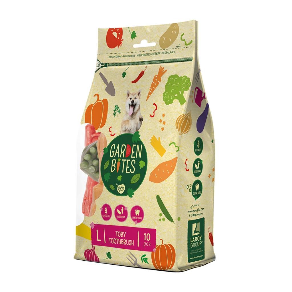 Garden Bites Veggie Toby Petisco dentário para cães L 10 unidades Duvo