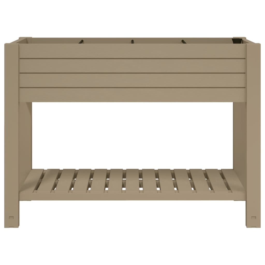 Jardinera Alta Polipropileno Marrón Claro 110x45x79 Cm_2