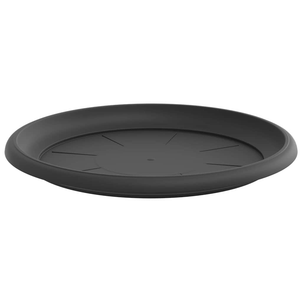 Bandeja Redonda Para Flores 24 Uds. Negro Ø 27 X 2,5 Cm_4