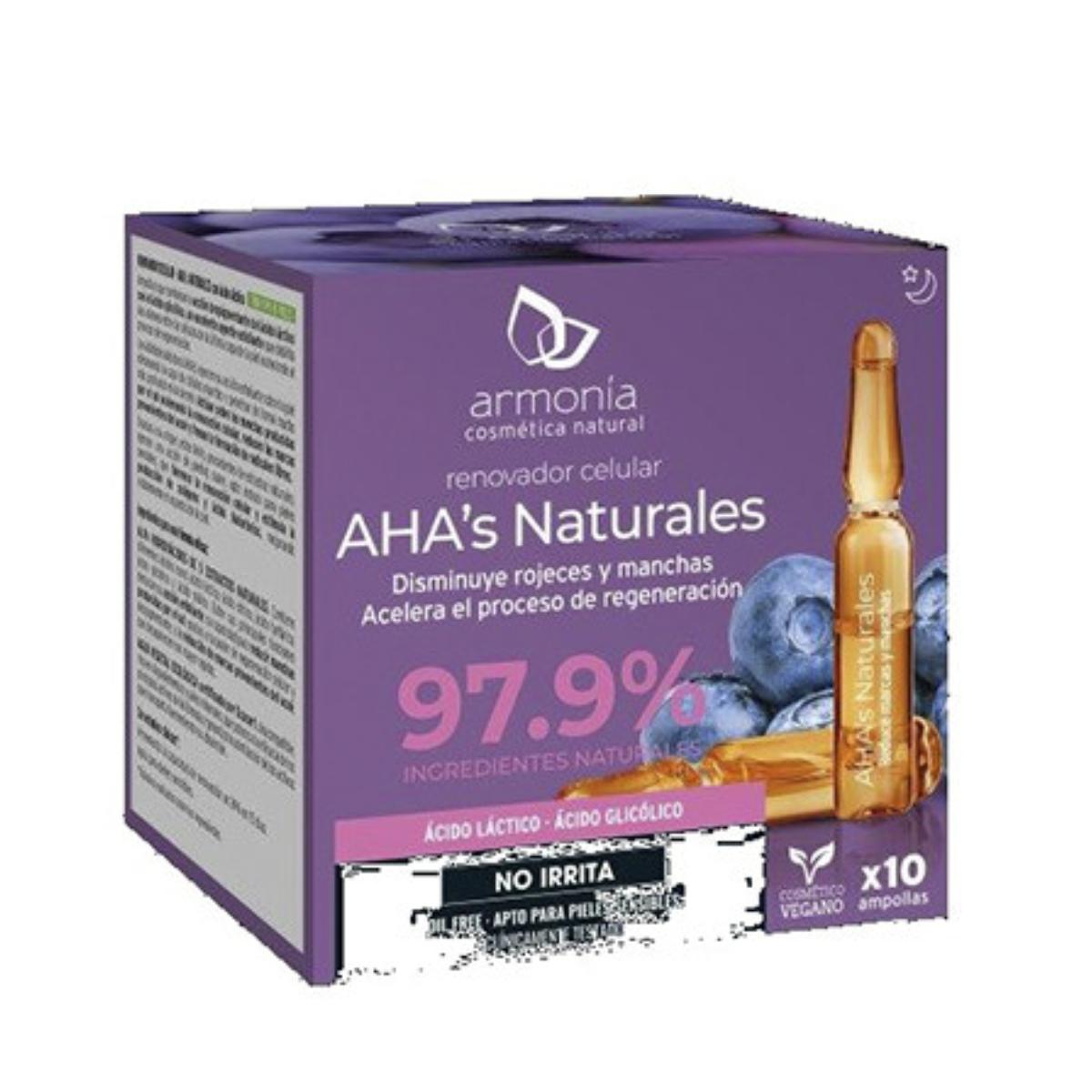 AHAs Naturais Renovadores 10 amp. Harmonia Cosmética Natural
