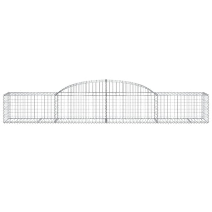 Cestas De Gaviones 17 Uds Forma De Arco Hierro 300x50x40/60 Cm_3
