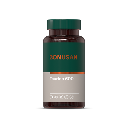 Taurina 600 mg 60 cápsulas vegetais Bonusan