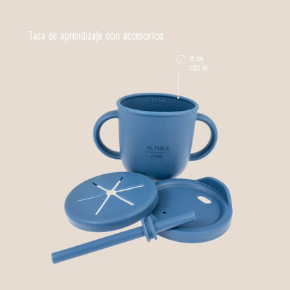 Vajilla De Silicona Orgánica - 15 Piezas - Azul Marino._5