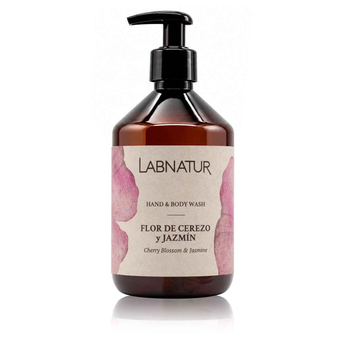 Jabón Manos y Cuerpo Flor de Cerezo y Jazmín Labnatur 500 ml | Aroma Floral y Dulce | Limpieza Suave | Vegano_0