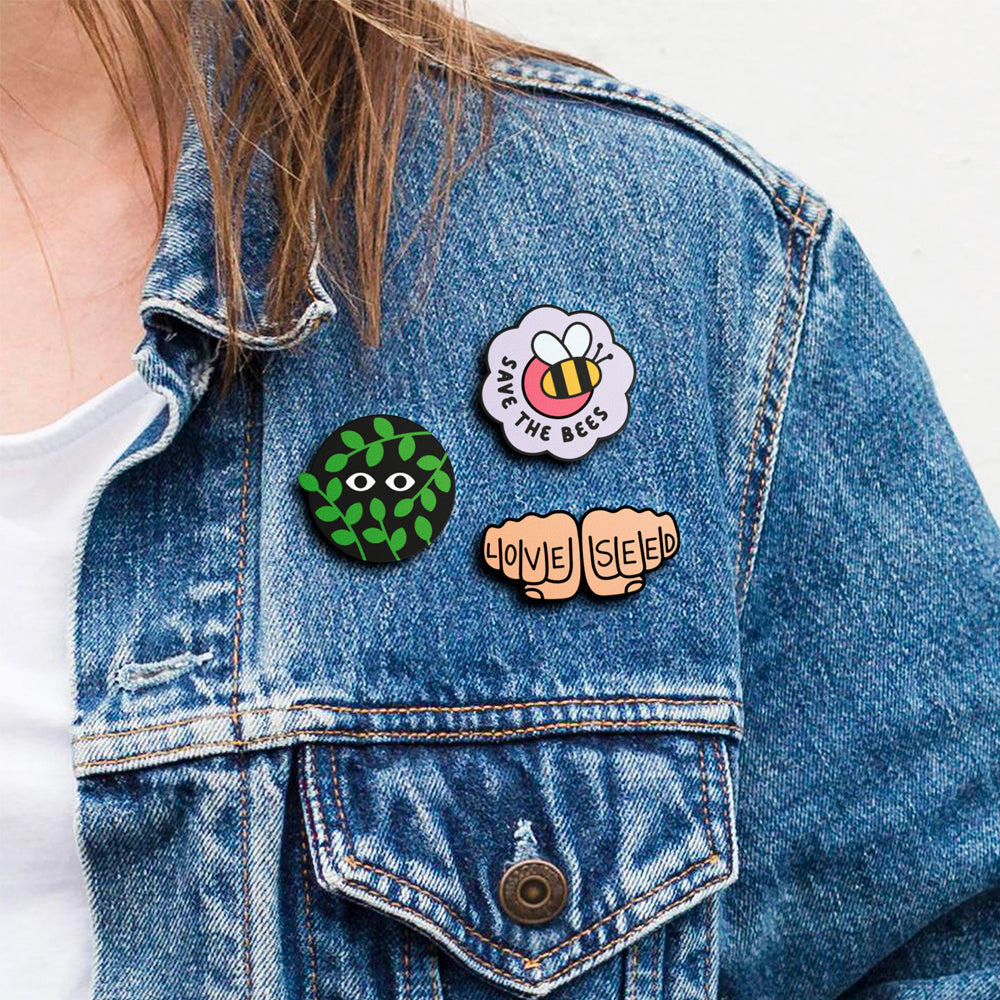 Save The Bees Pin | Accesorio Moderno Y Original Para Chaquetas, Mochilas Y Bolsos_2
