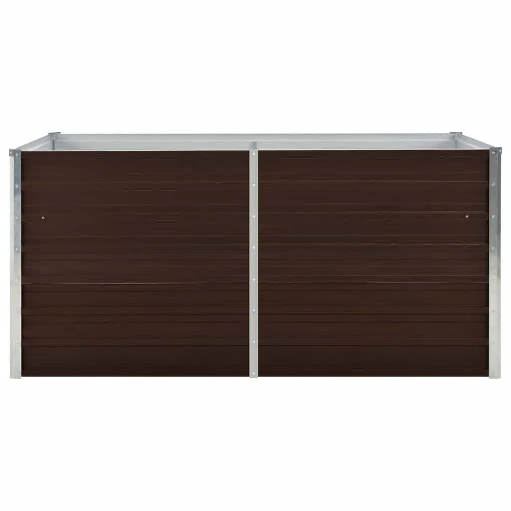 Mesa De Cultivo De Acero Galvanizado Marrón 160x80x77 Cm_3