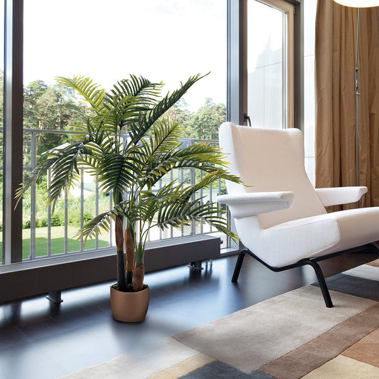 Planta Artificial Palmera - Decoración Natural Sin Mantenimiento 1.2 M / Multicolor_0