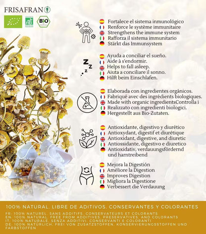 Infusión De Manzanilla Dulce En Pirámides Ecológica | Frisafran 60 Uds_3