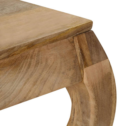 Mesa De Centro De Madera Maciza De Mango 80x80x40 Cm_4