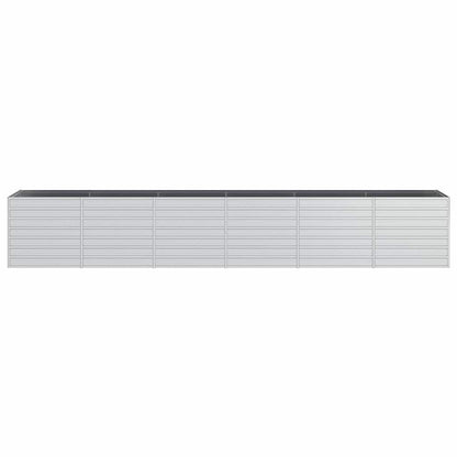 Arriate De Acero Galvanizado Plateado 480x80x77 Cm_3
