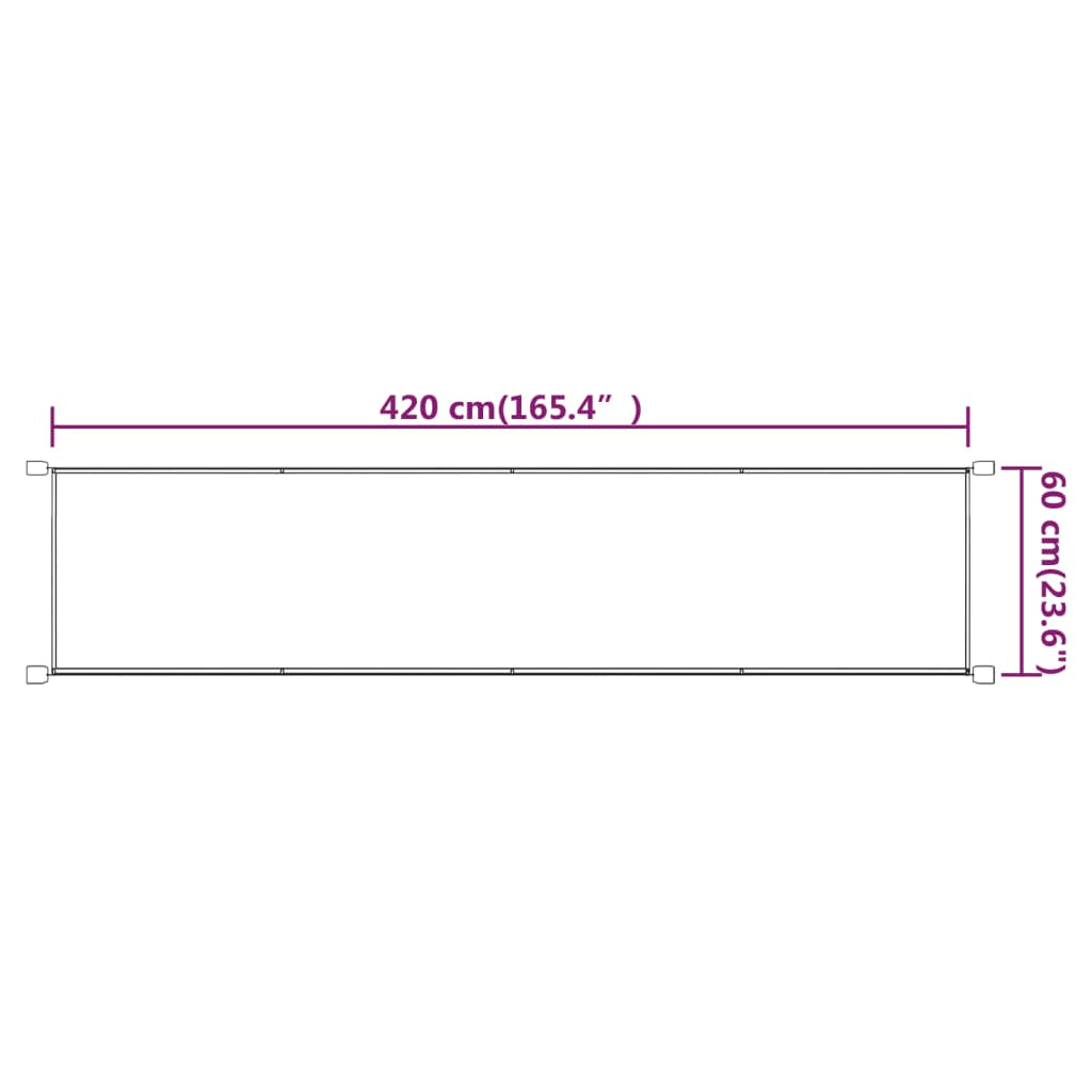 Vidaxl Toldo Vertical Tela Oxford Gris Taupé 60x420 Cm_2