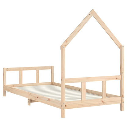 Vidaxl Estructura De Cama Infantil Madera Maciza De Pino 90x190 Cm_5