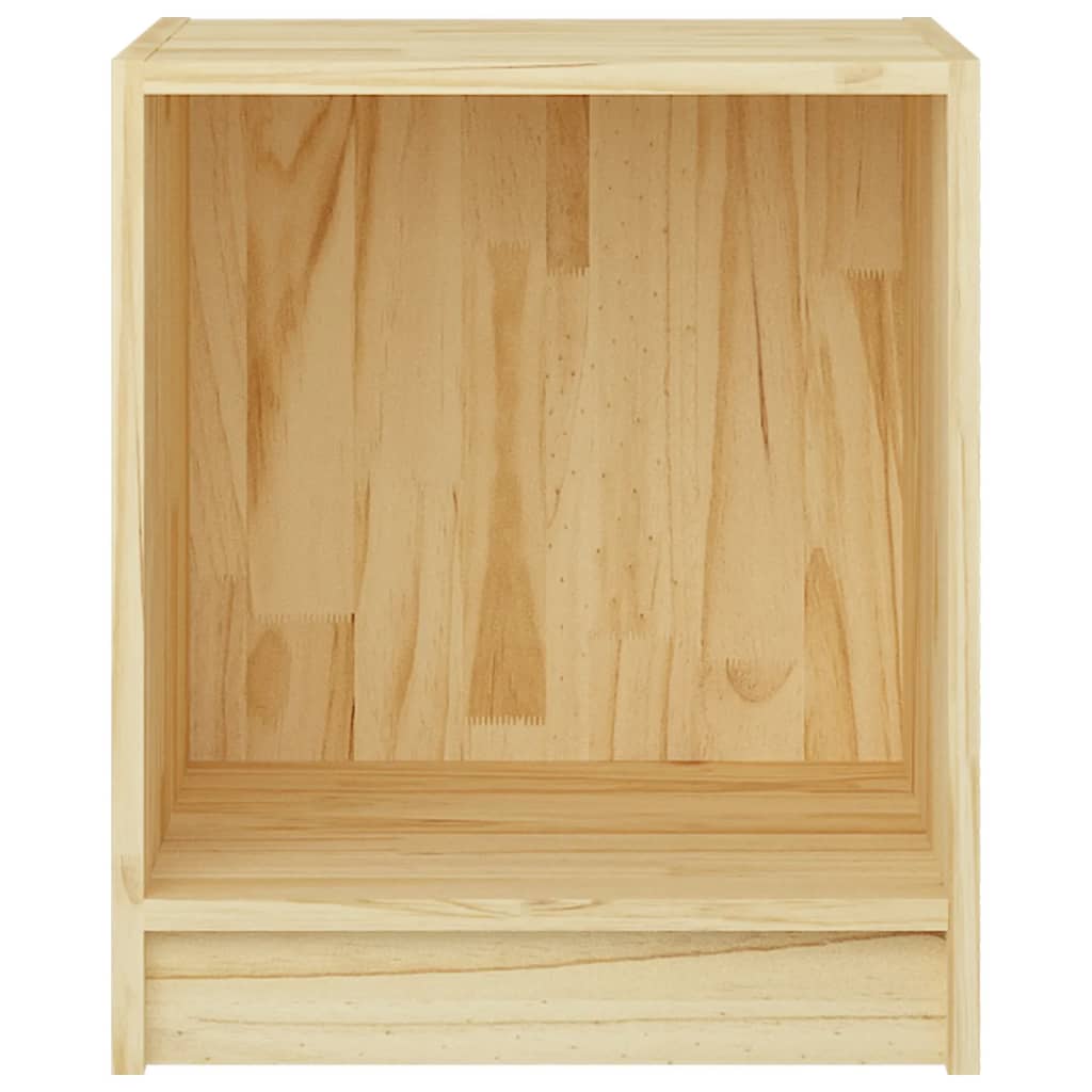 Mesita De Noche Madera Maciza De Mango 35,5x33,5x41,5 Cm_2