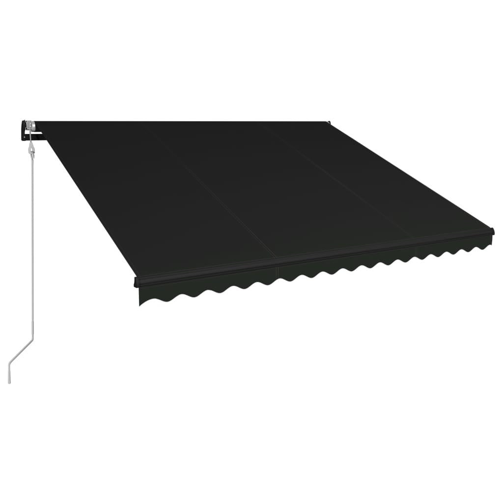 Vidaxl Toldo Retráctil Automático Gris Antracita 450x300 Cm_0