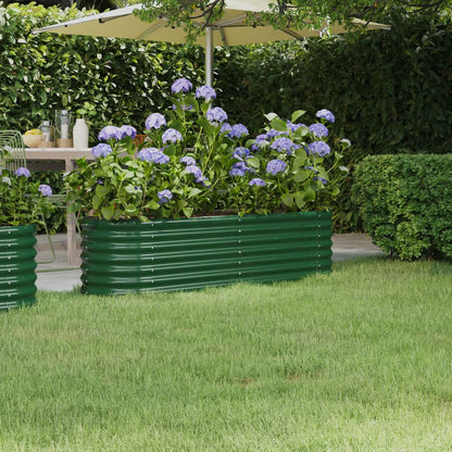 Jardinera De Acero Galvanizado Verde 152x40x36cm_1