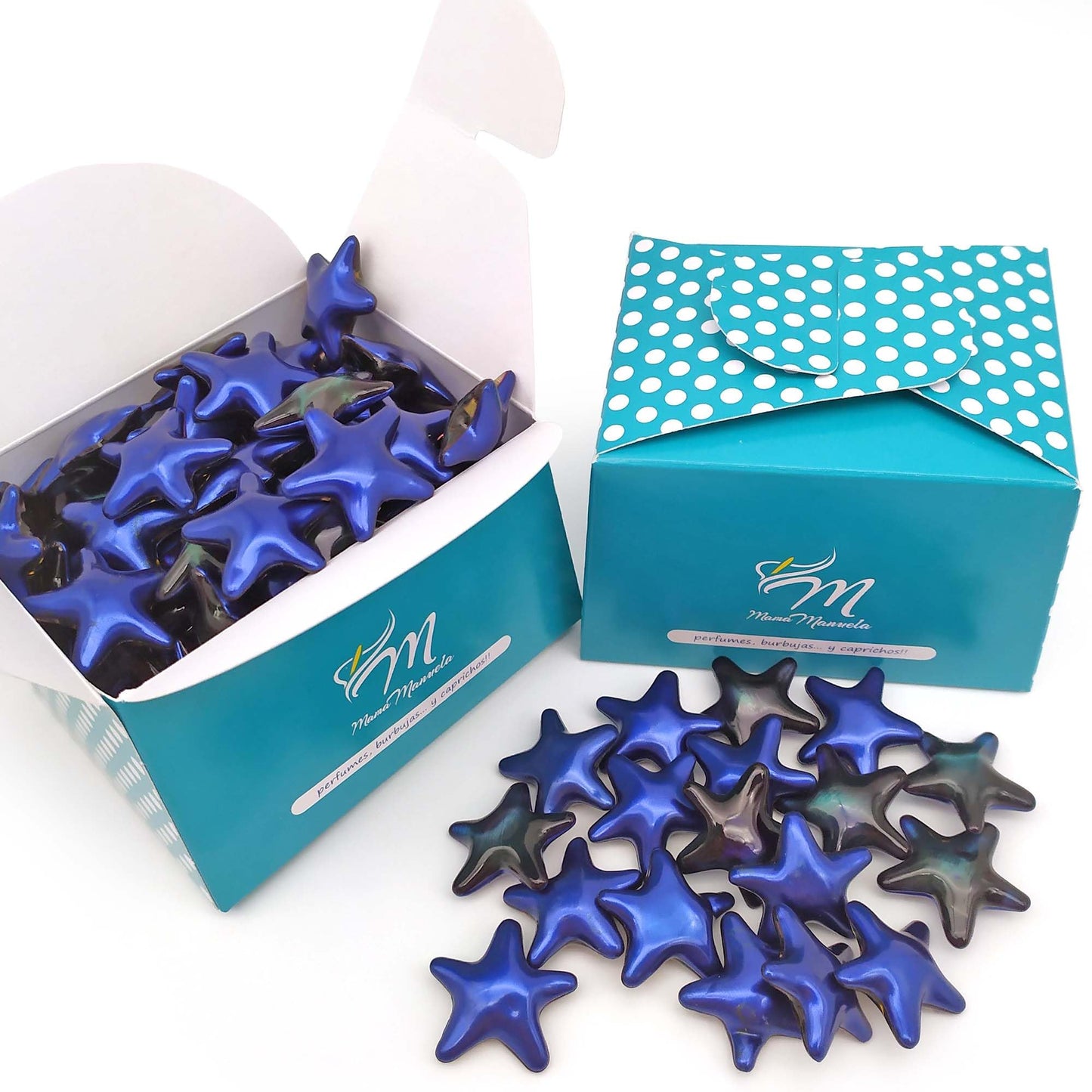 Bolsa Regalo 12 Perlas De Baño Aroma Magnolia - Con Aceite De Soja - Hidrata, Suaviza Y Perfuma La Piel - Forma Estrella_4
