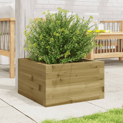 Jardinera De Madera De Pino Impregnada 40x40x23 Cm_2