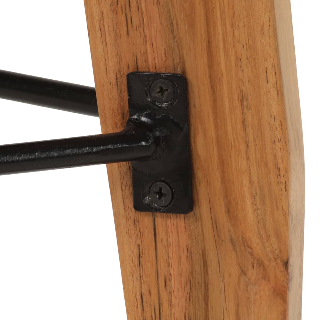 Taburetes De Cocina 2 Unidades Madera Maciza De Acacia_4