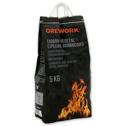 Orework - Carbon Vegetal  Bolsa 3 Kg, 7810 Kcal/kg, Calidad Superior, Ecológico Elaborado Con Maderas Blandas Y Procedentes De La Poda._0