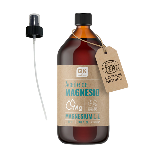QKnatur - Aceite De Magnesio Spray 100% Puro 1L. - Ideal Para Deportistas, Articulaciones, Relajacion Muscular, Masajes_0