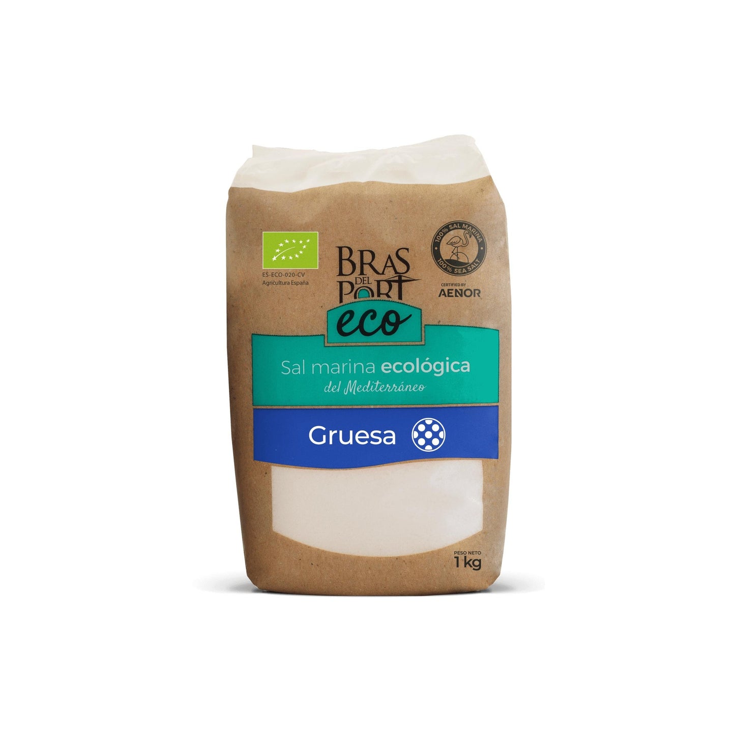 Sal marinho grosso biológico Bras del Port 1kg