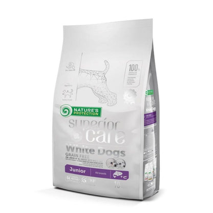 Nature's Protection White Dog Food sem cereais Salmão cachorros 1,5 kg