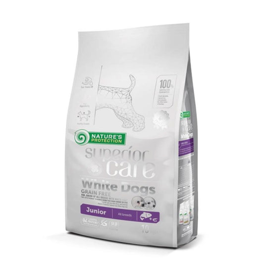Nature's Protection White Dog Food sem cereais Salmão cachorros 1,5 kg