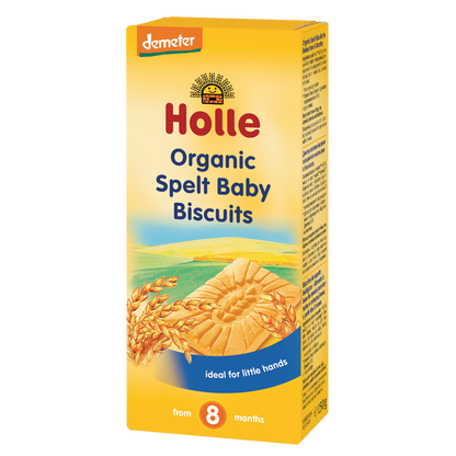 Bolachas de espelta biológica para bebé (a partir dos 8 meses), Holle, 150 g