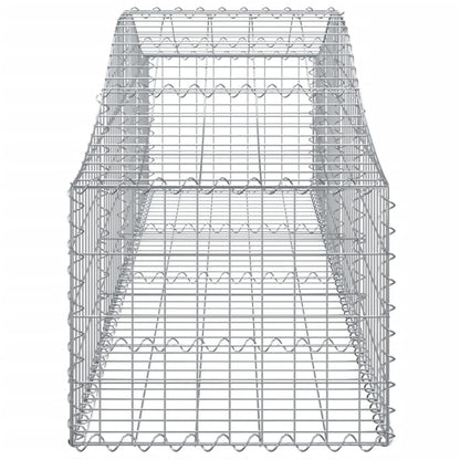 Cestas De Gaviones 2 Uds Forma De Arco Hierro 200x50x40/60 Cm_4