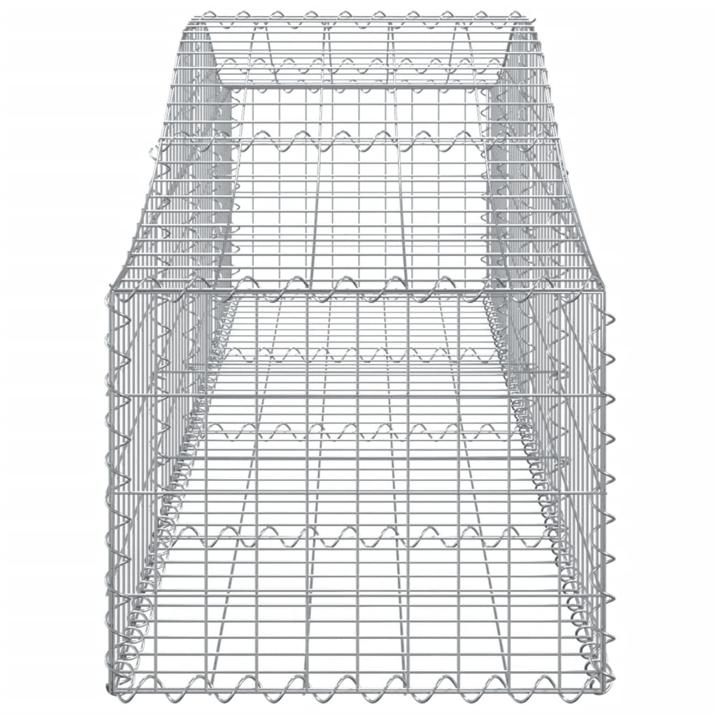 Cestas De Gaviones 5 Uds Forma De Arco Hierro 200x50x40/60 Cm_4
