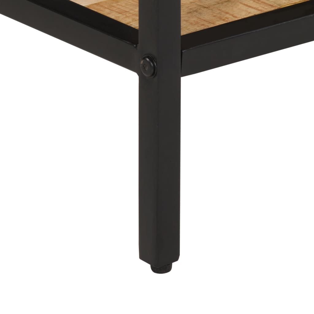 Mesa Consola Madera Maciza De Mango Rugosa 100x35x70 Cm_4