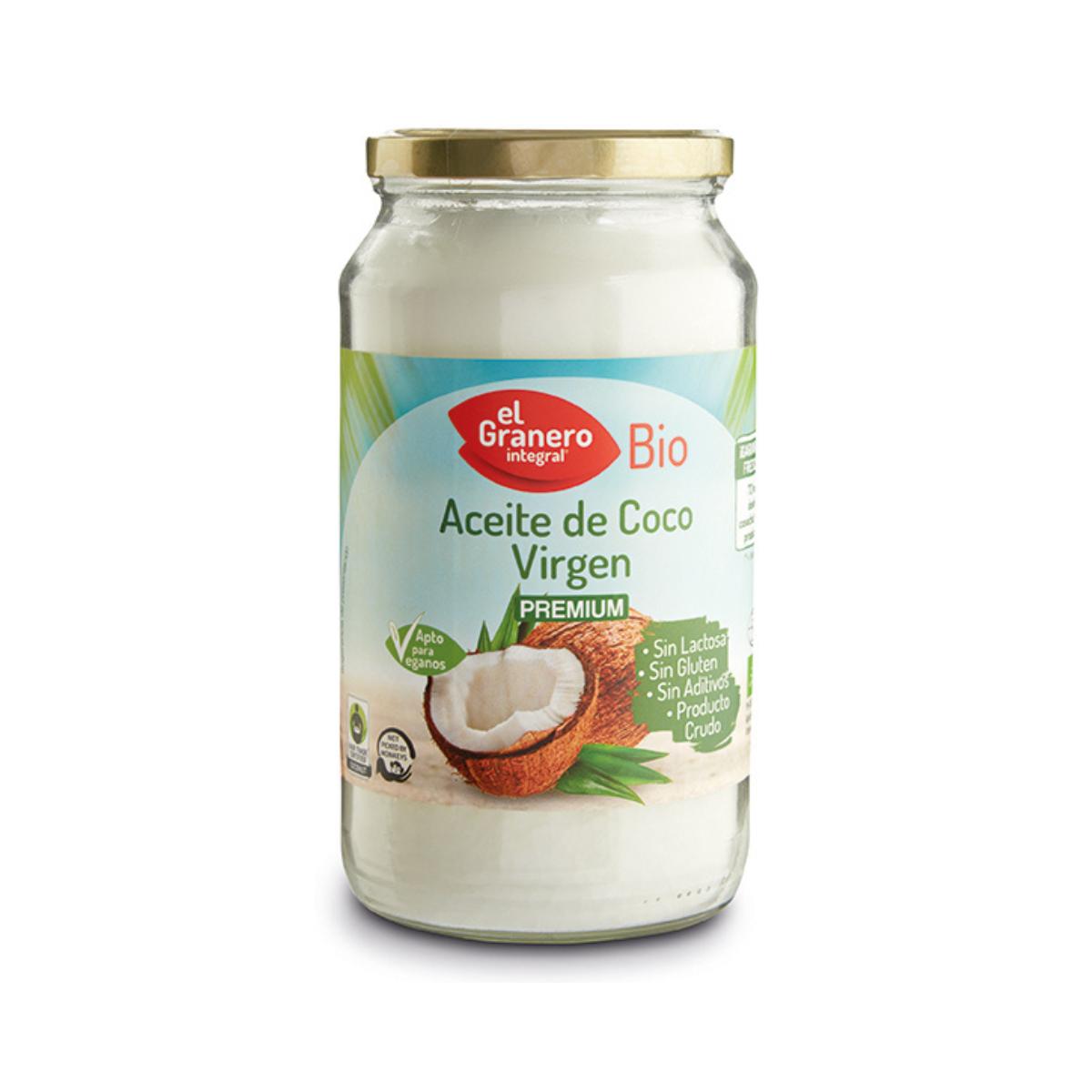 Óleo de coco virgem biológico, 1 litro El Granero