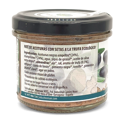 Paté Aceituna Con Setas A La Trufa Eco Bionsan 105gr_2