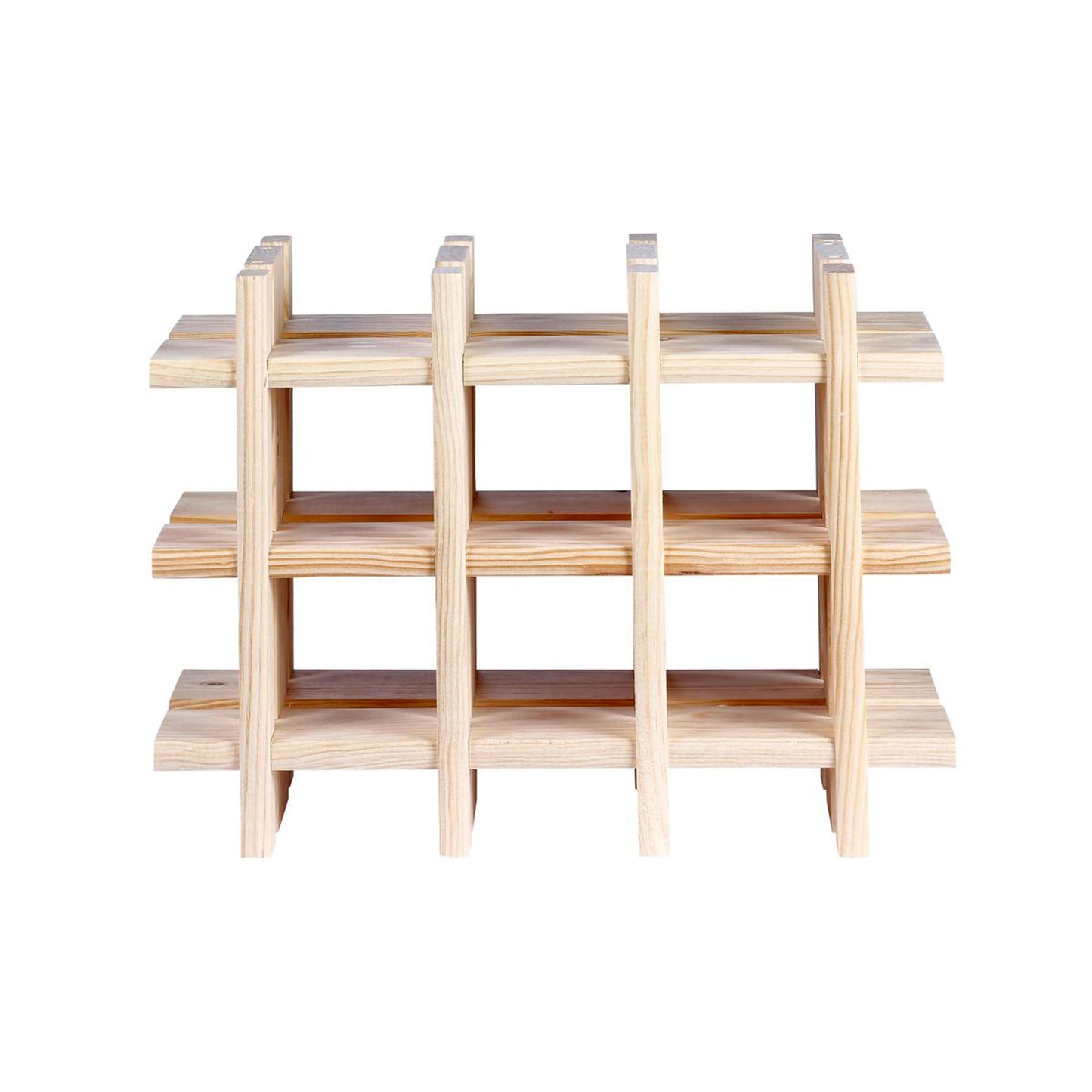 Botellero Modular Well Home Para 9 Botellas En Madera - 13,4x22x32,5 Cm_4