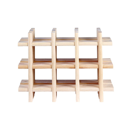 Botellero Modular Well Home Para 9 Botellas En Madera - 13,4x22x32,5 Cm_4