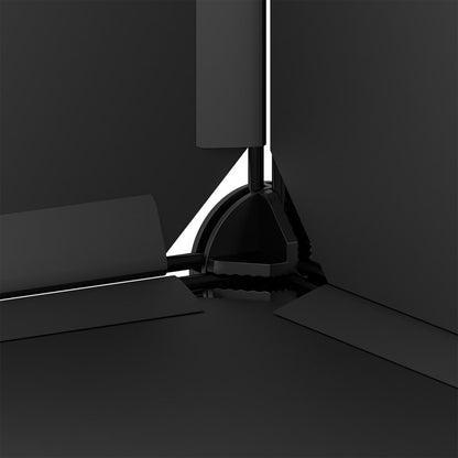 Zapatero Pp Negro 44x32x174 Cm / Vetonek_2