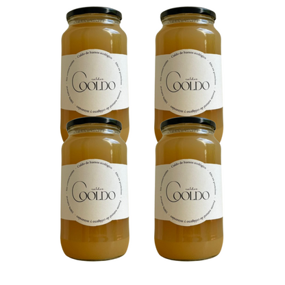 Embalagem x 4 Caldo de Osso Cooldo 870 ml