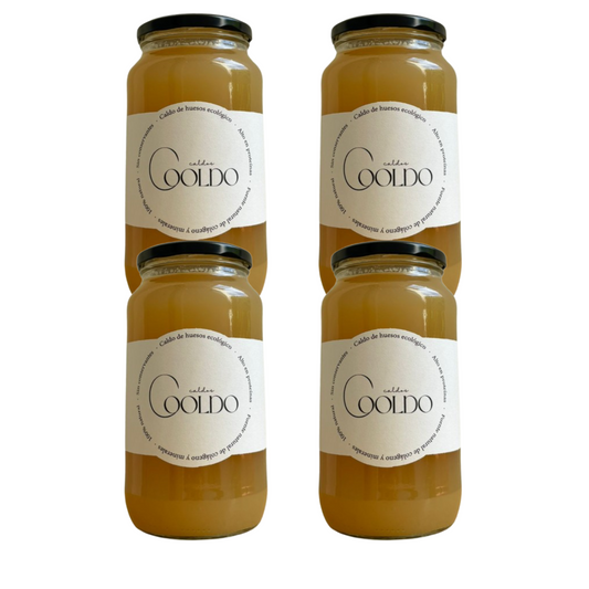 Embalagem x 4 Caldo de Osso Cooldo 870 ml