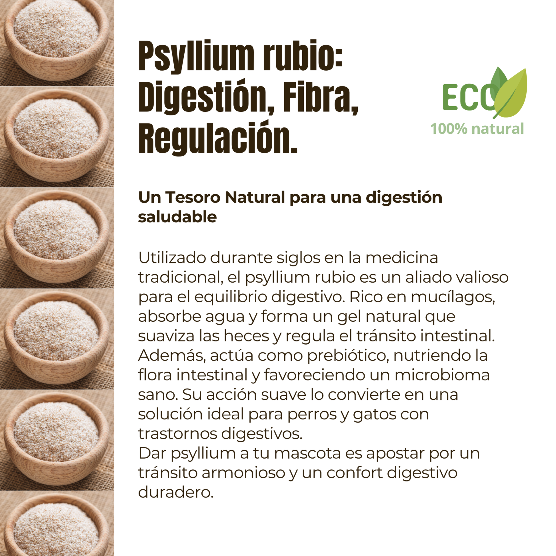 Psyllium ECO para perros y gatos – Tránsito intestinal – 300 g_2