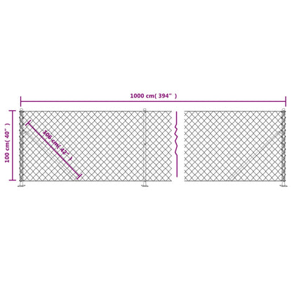 Cerca De Alambre Con Brida Verde 1x10 M / Vetonek_5