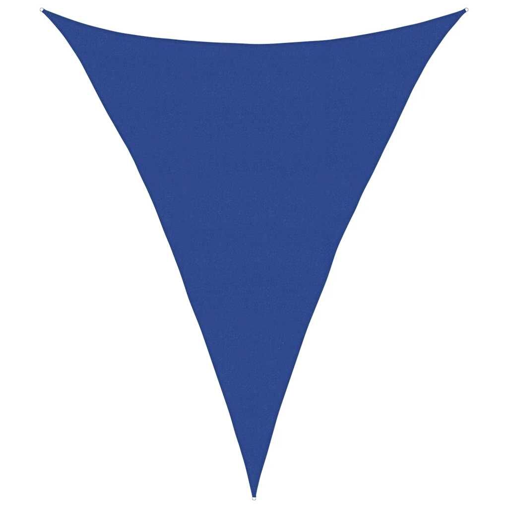 Vidaxl Toldo De Vela Triangular Hdpe Azul 160 G/m² 5x7x7 M_0