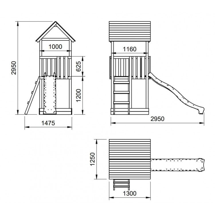 Parque Infantil Masgames Tibidabo L Techo De Lona Con Columpio Basica: Con Arenero En La Base._4