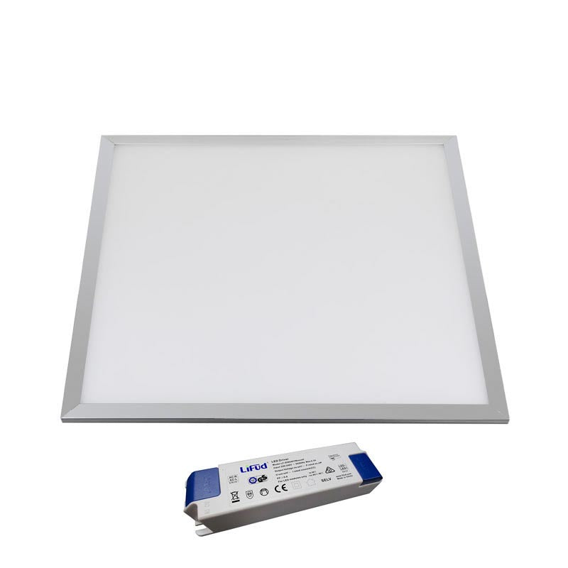 Panel 72w, Samsung Chipled + Tuv Driver, 60x60cm, Marco Silver, Blanco Cálido_3