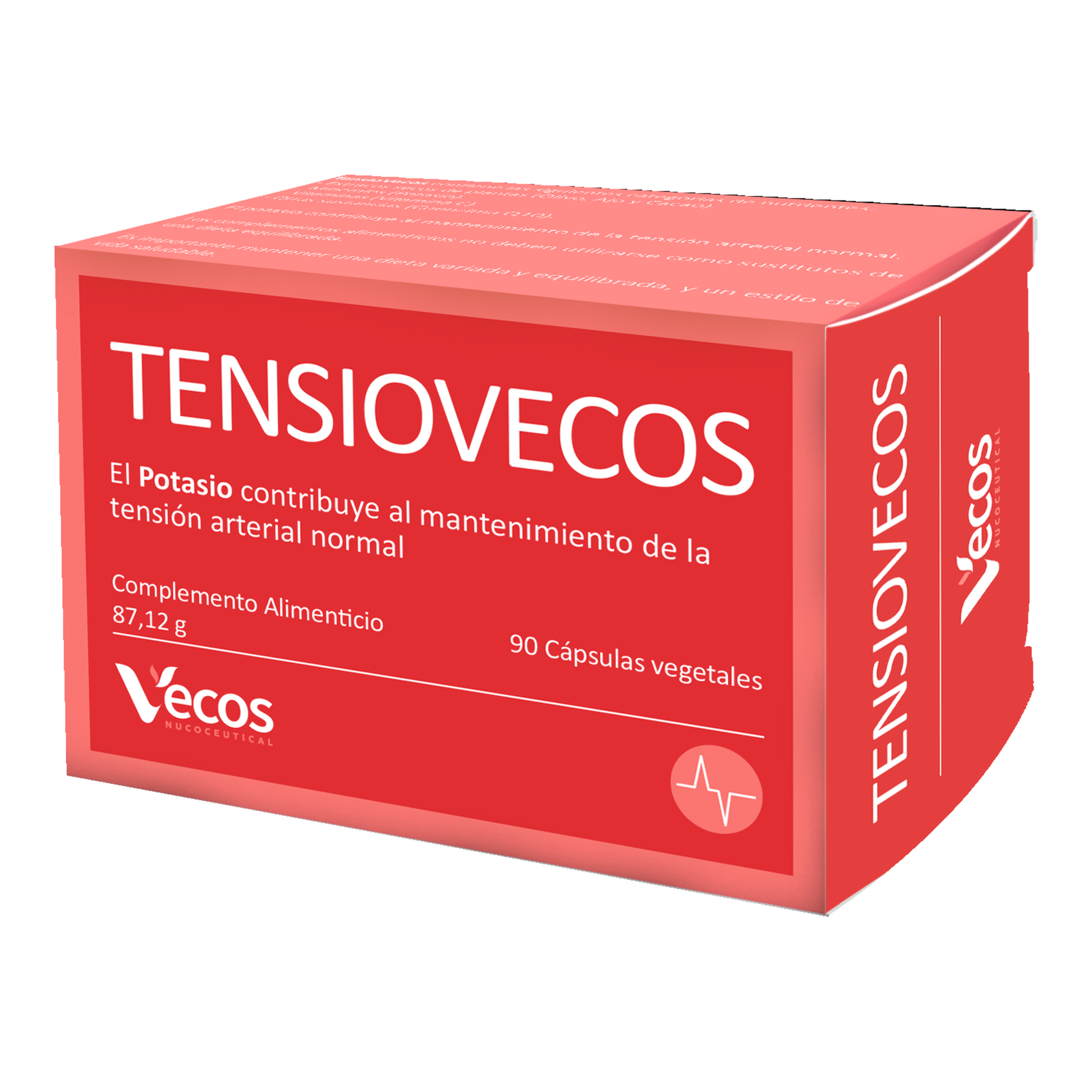 Tensiovecos VECOS (90 cápsulas) | Corazon saludable y antioxidantes | Potasio + Olivo + Ajo | CoQ10 y Vitamina C_0