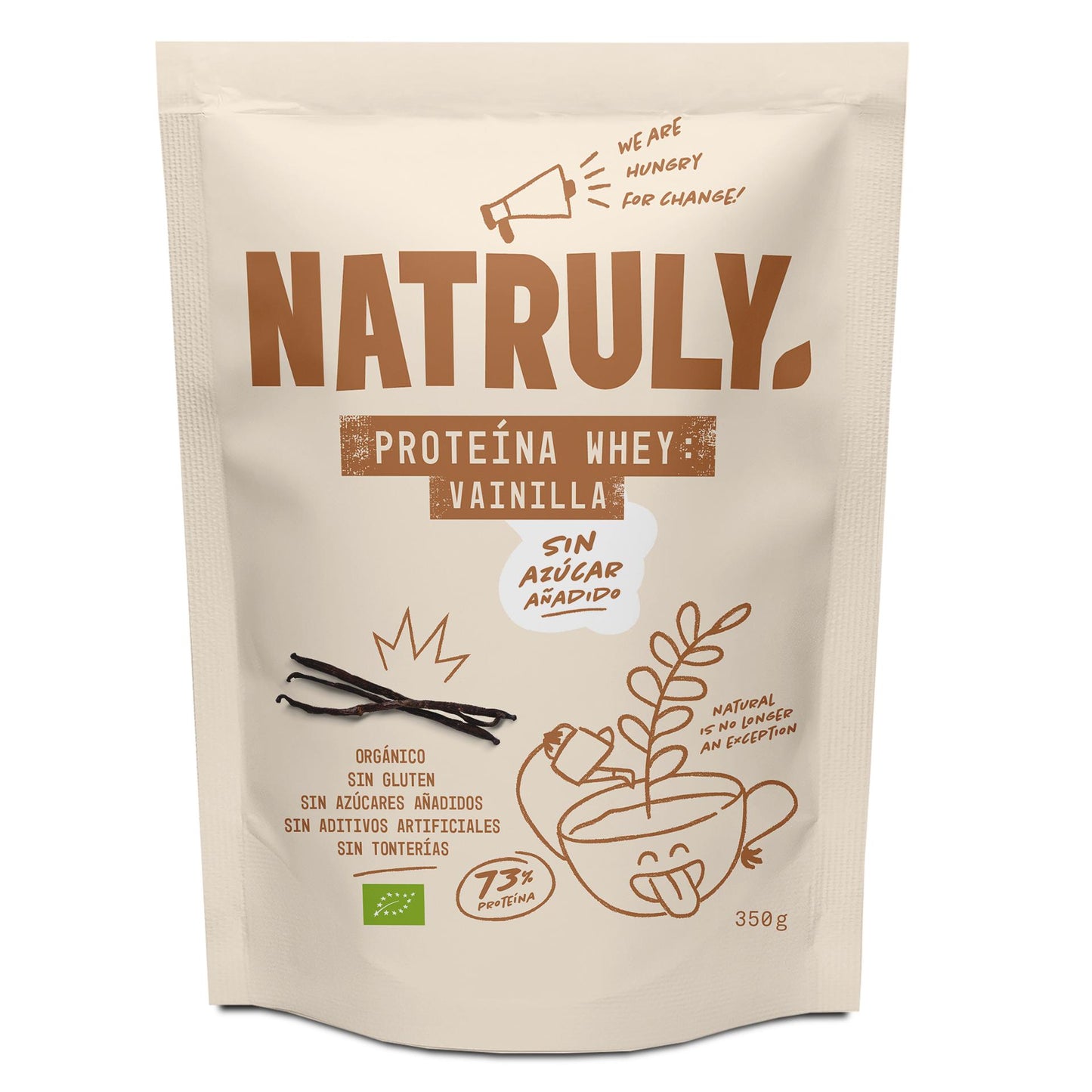 Proteína de soro de leite de baunilha Natruly, 350g