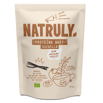 Proteína de soro de leite de baunilha Natruly, 350g