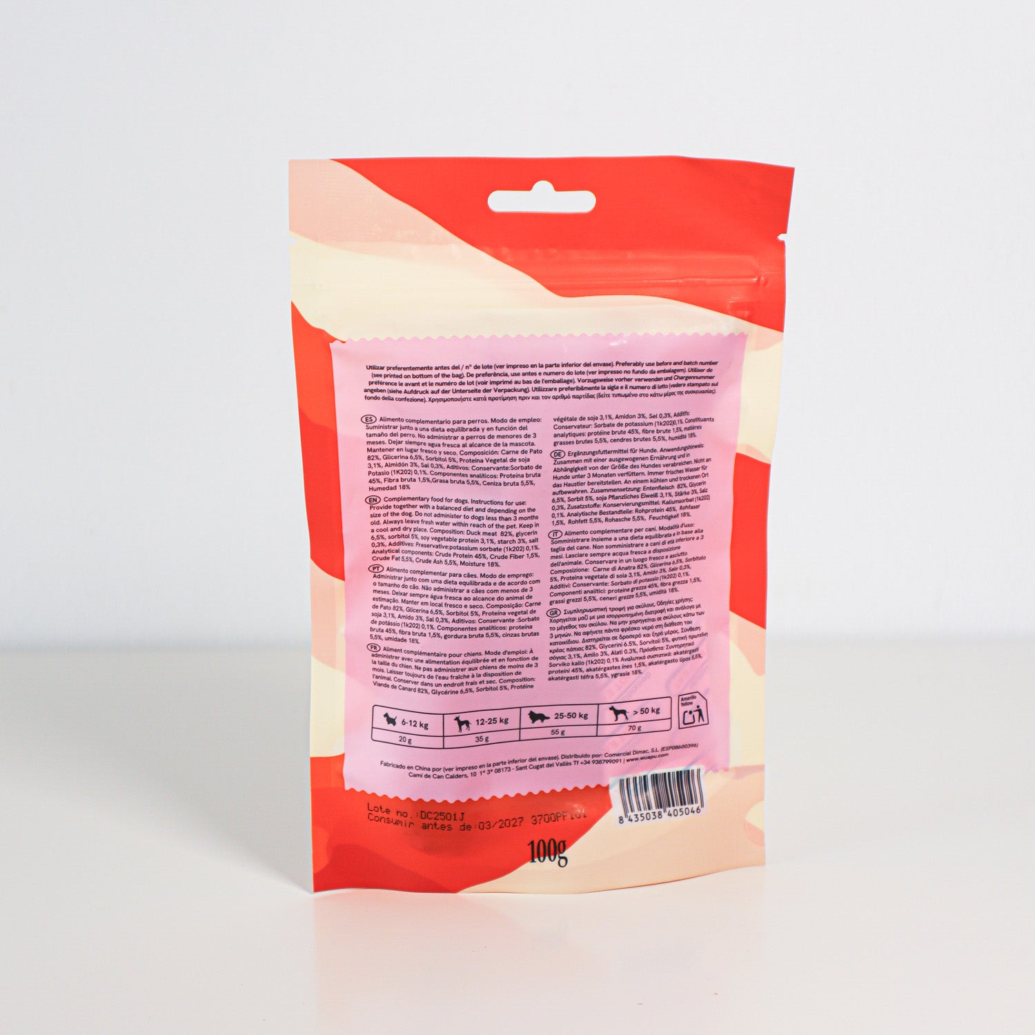 Snack Natural Para Perro Filete De Pato Desecadas Wuapu 12x100gr_5